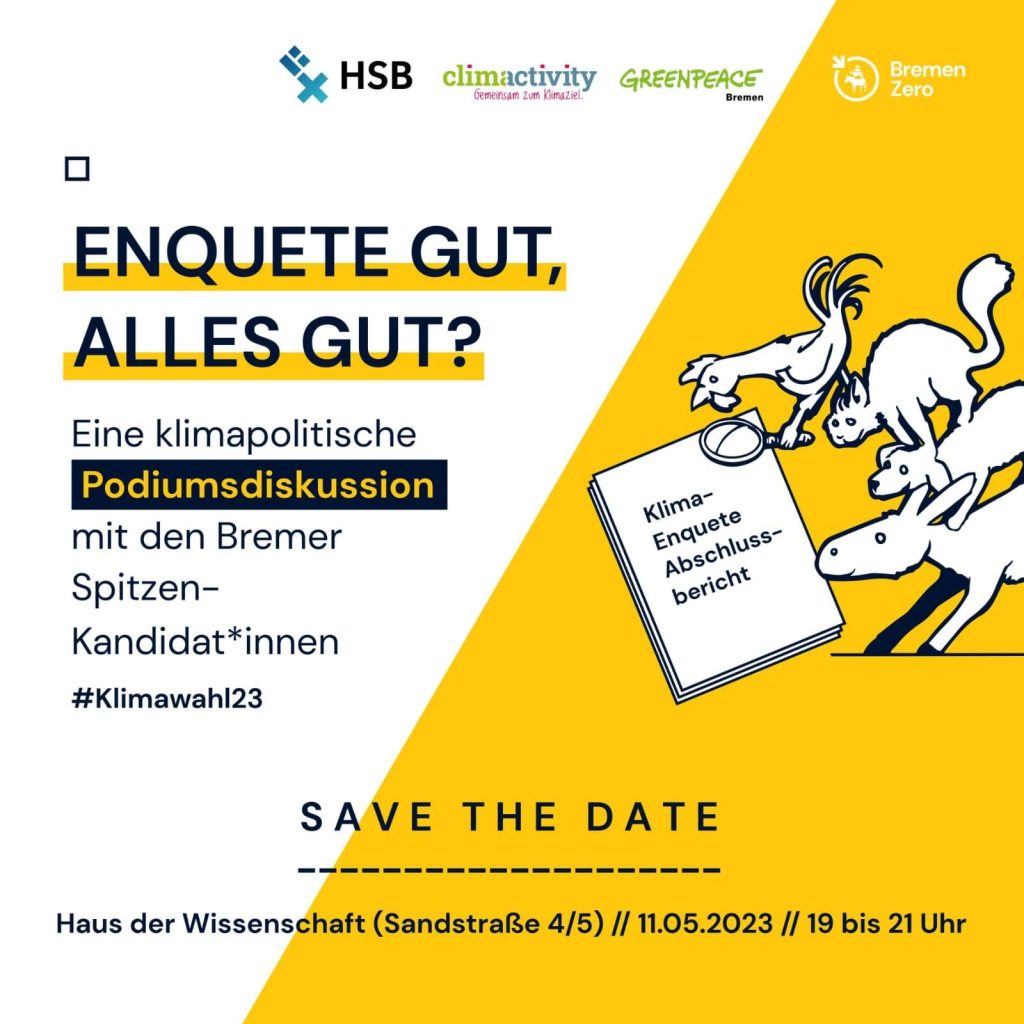 Podiumsdiskussion zur Bremer Bürgerschaftswahl