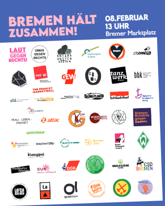 Laut gegen Rechts - viel Unterstützung!