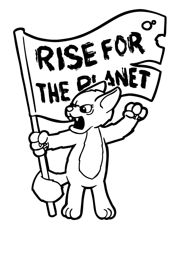 Klimaschutzmusikant Katze
